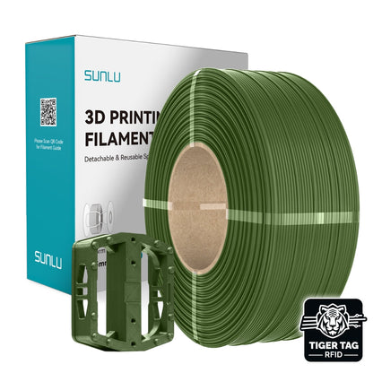 Sunlu - ABS - Vert Olive (Olive Green) - 1,75 mm - 1 kg - Refill avec RFID TigerTag