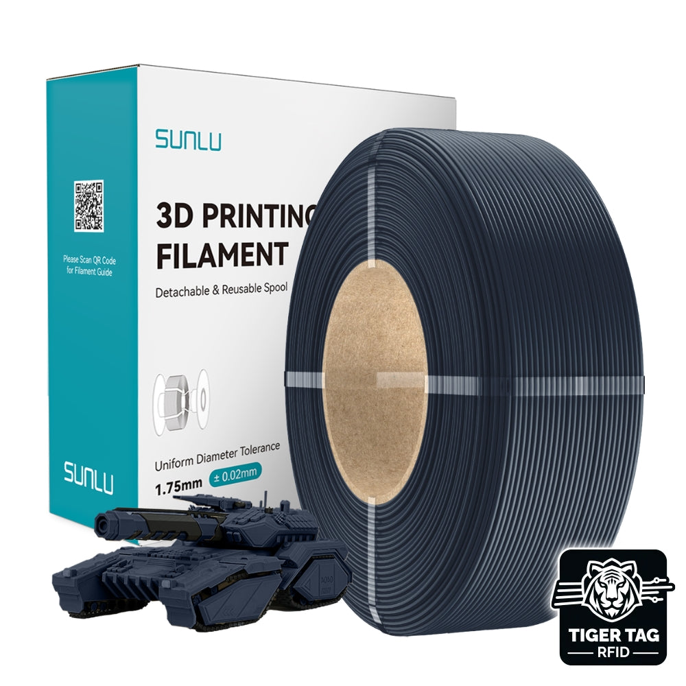 Sunlu - PLA - Minuit (Midnight) - 1,75 mm - 1 kg - Refill avec RFID TigerTag