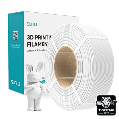 Sunlu - PLA Matte - Blanc (White) - 1,75 mm - 1 kg - Refill avec RFID TigerTag