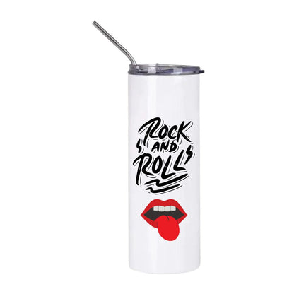 MissKraft - Sublimation - Tumbler Isotherme avec Paille - Blanc - 600 ml