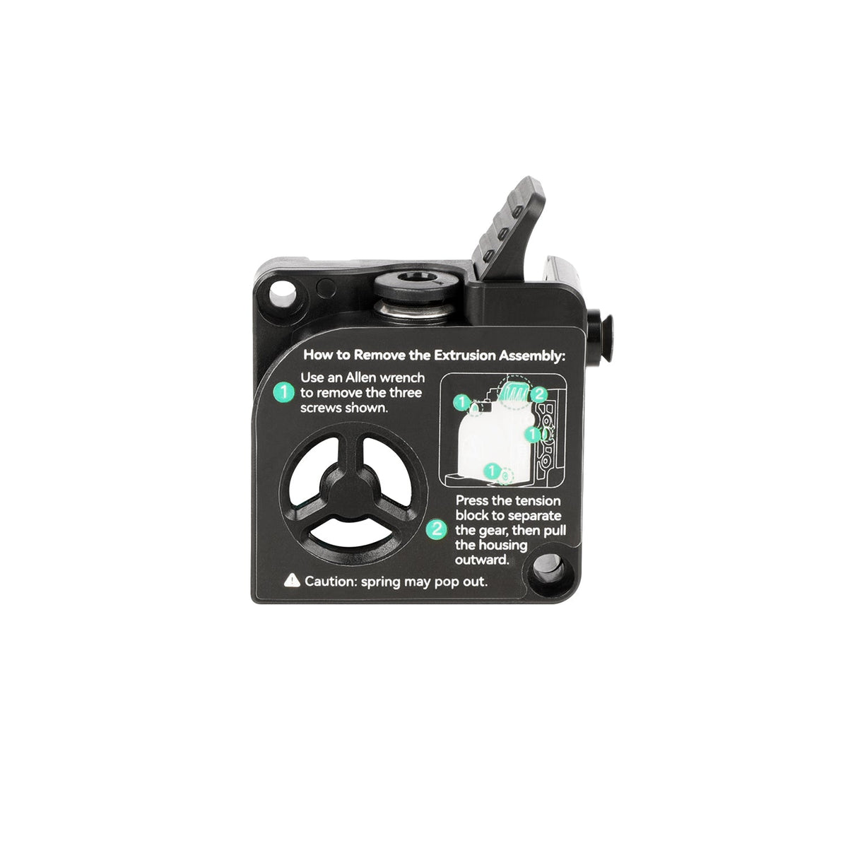 Creality - Série K2 - Couvercle Avant de l'Extrudeuse (Extruder Front Cover)
