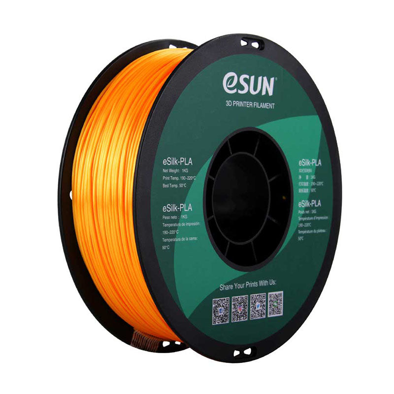 Bobine eSun de eSilk PLA Dark Yellow - 1 kg - Spool plastique