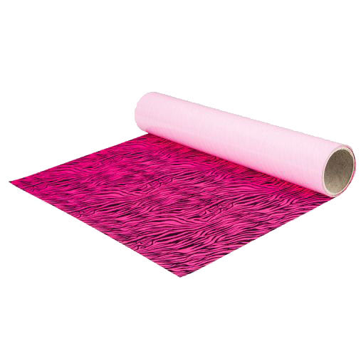 Chemica - Fashion - Zèbre Rose Fluo (Zebra Fluo Pink) - Feuille 30 cm x 20 cm