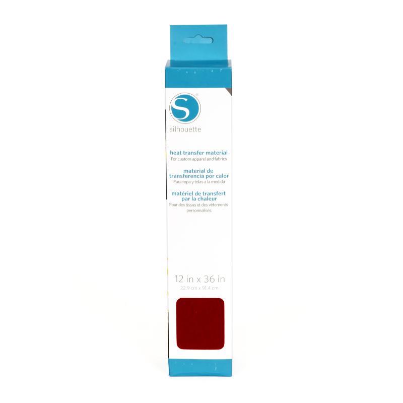 Silhouette - Transfert Textile Velours (Flock) - Rouge Foncé (Dark Red) - 30 x 90 cm