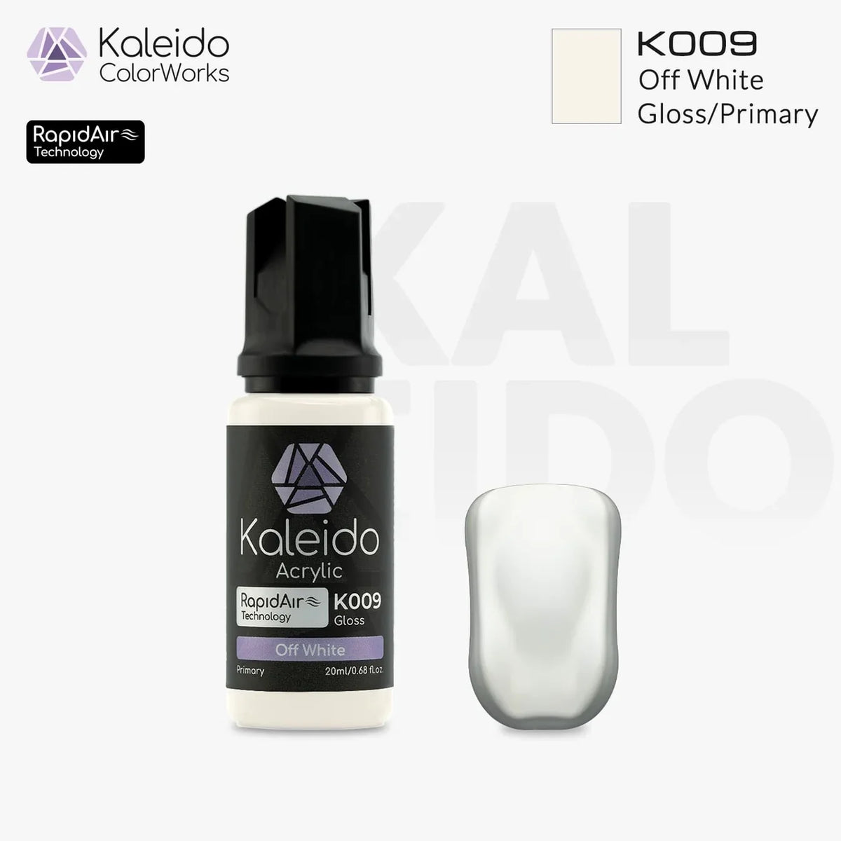 Kaleido ColorWorks - Gloss/Primary - Blanc Cassé (K009 Off White) - 20ml