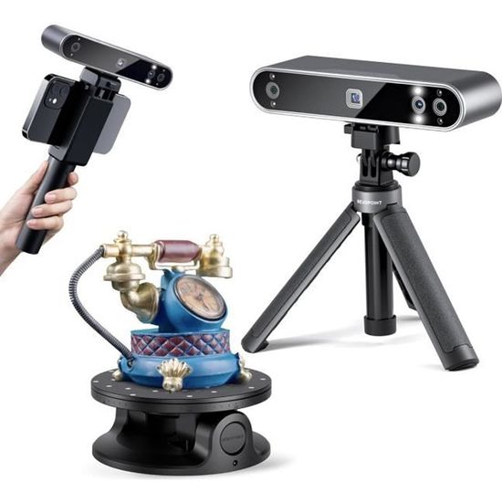 Revopoint - POP 3 Plus Advanced Edition - Scanner 3D Portable avec Scans Couleur