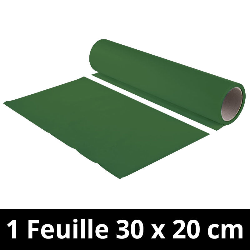 Chemica - Upperflock - Vert (Green) - Feuille 30 cm x 20 cm
