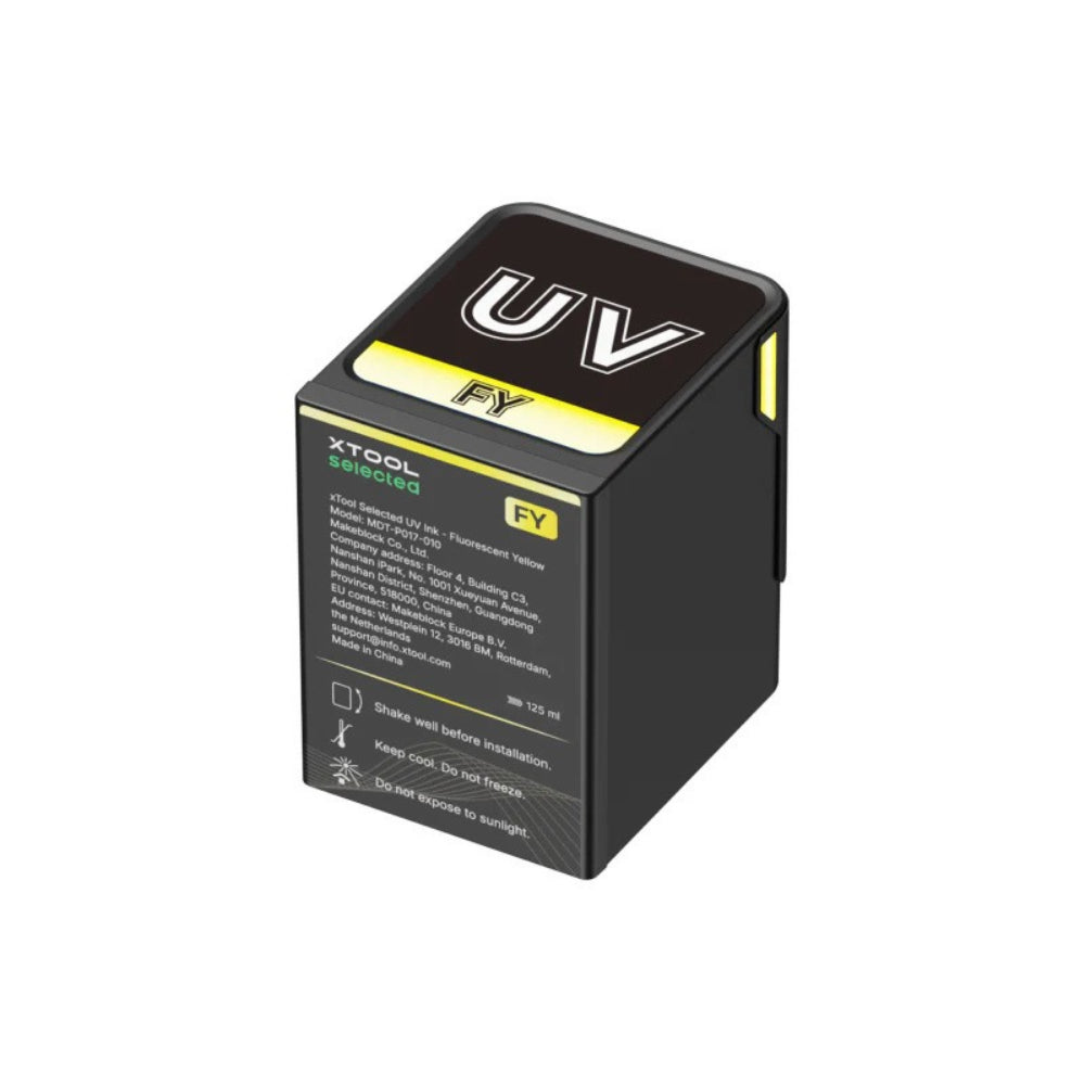 xTool - Encre Textile UV - Fluorescent Yellow 125ml
