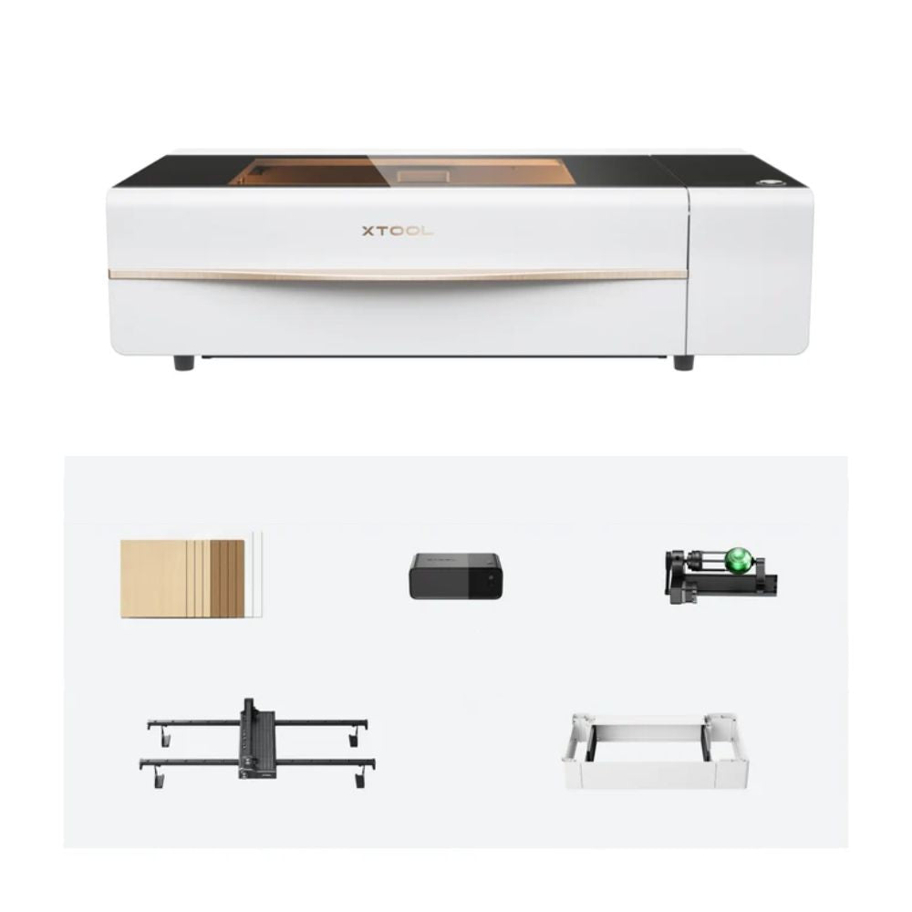 xTool - P2 - Découpeur Laser CO2 Polyvalent - Blanc - Classe IV - 55W