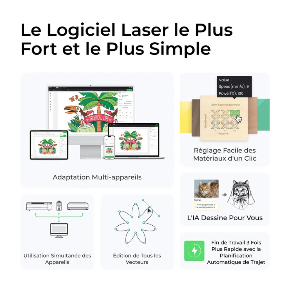 xTool - F1 Ultra - Graveur Laser Fibre et Diode - 20W